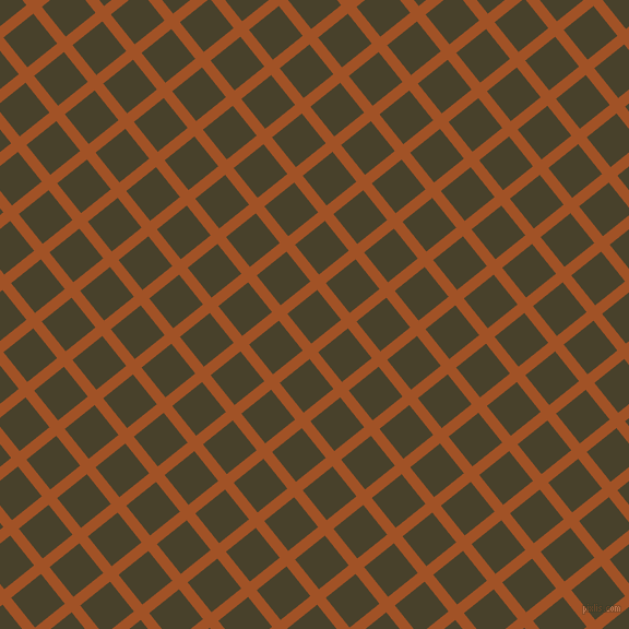 39/129 degree angle diagonal checkered chequered lines, 10 pixel lines width, 35 pixel square size, Rich Gold and Onion plaid checkered seamless tileable
