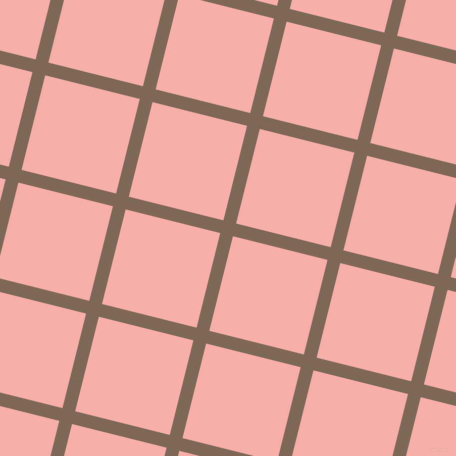 76/166 degree angle diagonal checkered chequered lines, 26 pixel lines width, 193 pixel square size, Roman Coffee and Sundown plaid checkered seamless tileable