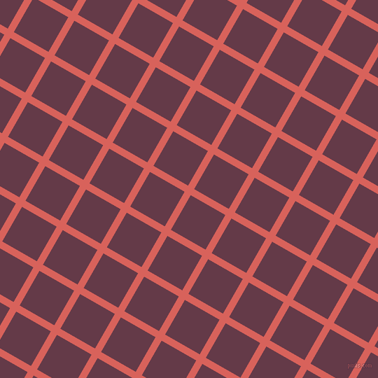 60/150 degree angle diagonal checkered chequered lines, 10 pixel lines width, 57 pixel square size, Roman and Tawny Port plaid checkered seamless tileable