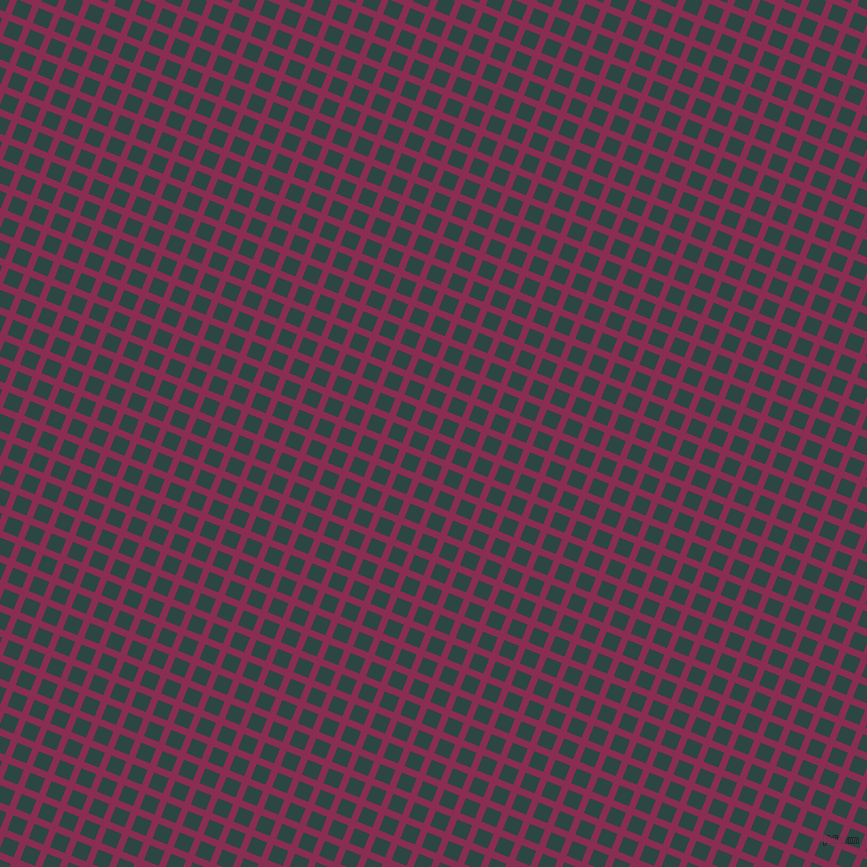 68/158 degree angle diagonal checkered chequered lines, 7 pixel line width, 16 pixel square size, Rose Bud Cherry and Gable Green plaid checkered seamless tileable
