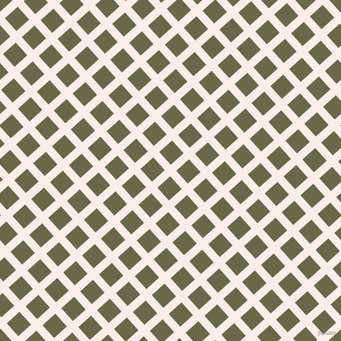 42/132 degree angle diagonal checkered chequered lines, 16 pixel line width, 34 pixel square size, Rose White and Hemlock plaid checkered seamless tileable