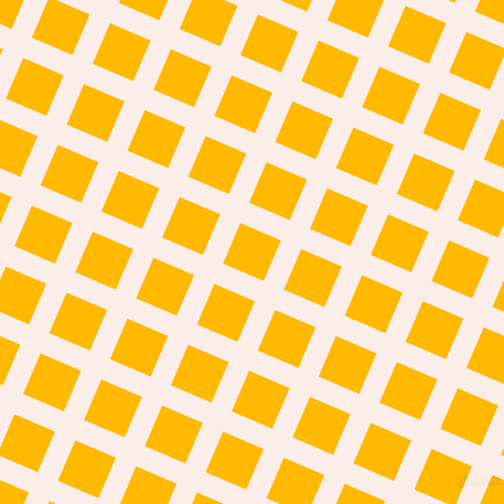 67/157 degree angle diagonal checkered chequered lines, 20 pixel lines width, 40 pixel square size, Rose White and Selective Yellow plaid checkered seamless tileable