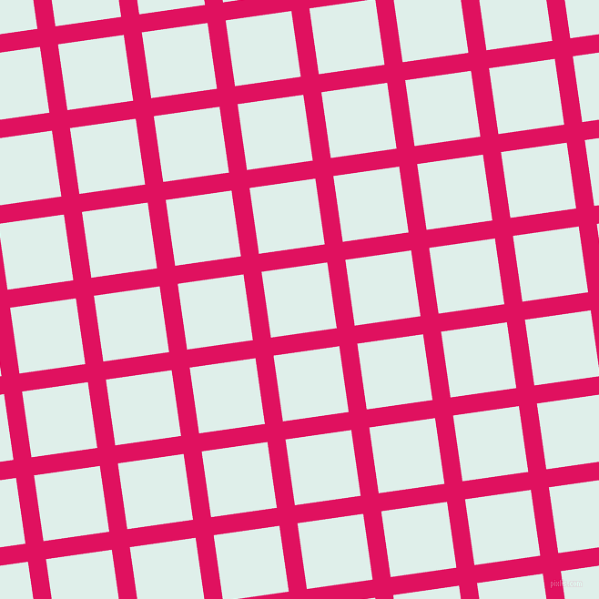 8/98 degree angle diagonal checkered chequered lines, 20 pixel line width, 73 pixel square size, Ruby and Clear Day plaid checkered seamless tileable