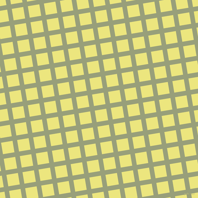 9/99 degree angle diagonal checkered chequered lines, 16 pixel lines width, 40 pixel square size, Sage and Texas plaid checkered seamless tileable