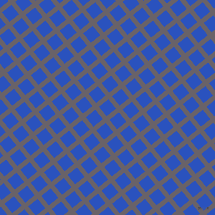 39/129 degree angle diagonal checkered chequered lines, 16 pixel lines width, 41 pixel square size, Salt Box and Cerulean Blue plaid checkered seamless tileable