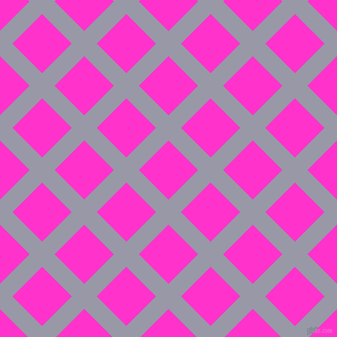 45/135 degree angle diagonal checkered chequered lines, 25 pixel line width, 59 pixel square size, Santas Grey and Razzle Dazzle Rose plaid checkered seamless tileable