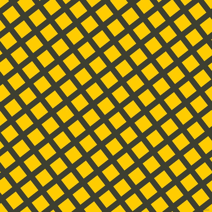 38/128 degree angle diagonal checkered chequered lines, 22 pixel line width, 50 pixel square size, Scrub and Tangerine Yellow plaid checkered seamless tileable