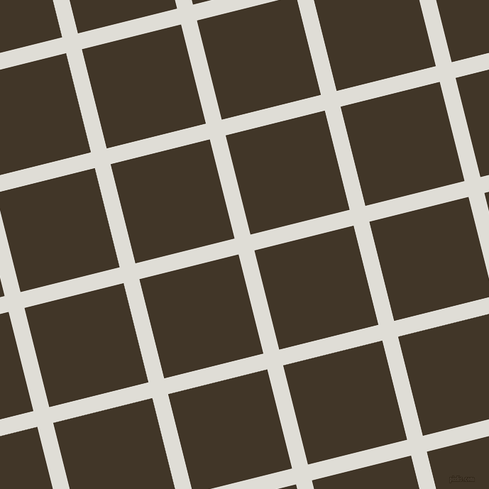 14/104 degree angle diagonal checkered chequered lines, 23 pixel line width, 144 pixel square size, Sea Fog and Jacko Bean plaid checkered seamless tileable