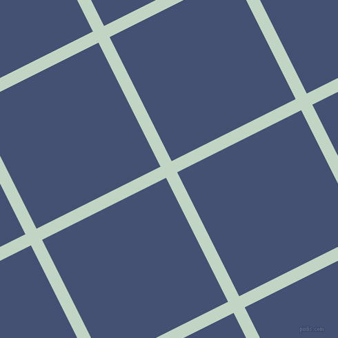 27/117 degree angle diagonal checkered chequered lines, 18 pixel line width, 201 pixel square size, Sea Mist and Astronaut plaid checkered seamless tileable