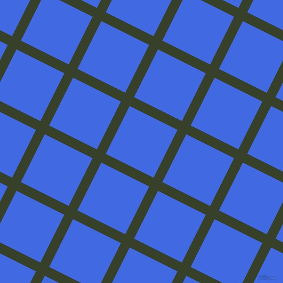 63/153 degree angle diagonal checkered chequered lines, 20 pixel line width, 109 pixel square size, Seaweed and Royal Blue plaid checkered seamless tileable