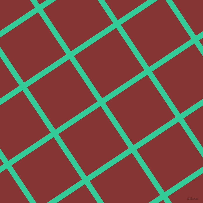 34/124 degree angle diagonal checkered chequered lines, 19 pixel line width, 175 pixel square size, Shamrock and Tall Poppy plaid checkered seamless tileable