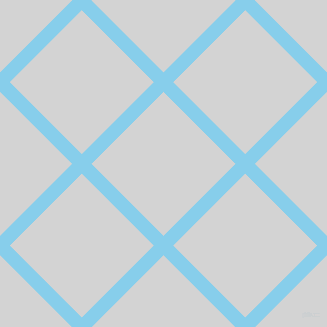 45/135 degree angle diagonal checkered chequered lines, 28 pixel line width, 207 pixel square size, Sky Blue and Light Grey plaid checkered seamless tileable