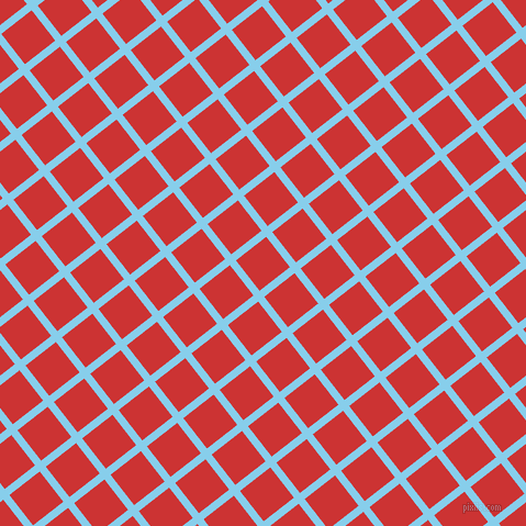 38/128 degree angle diagonal checkered chequered lines, 7 pixel line width, 35 pixel square sizeSky Blue and Persian Red plaid checkered seamless tileable