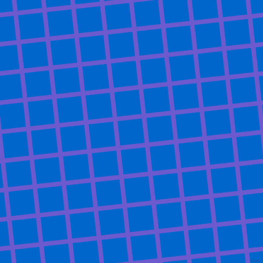 6/96 degree angle diagonal checkered chequered lines, 15 pixel lines width, 81 pixel square size, Slate Blue and Navy Blue plaid checkered seamless tileable