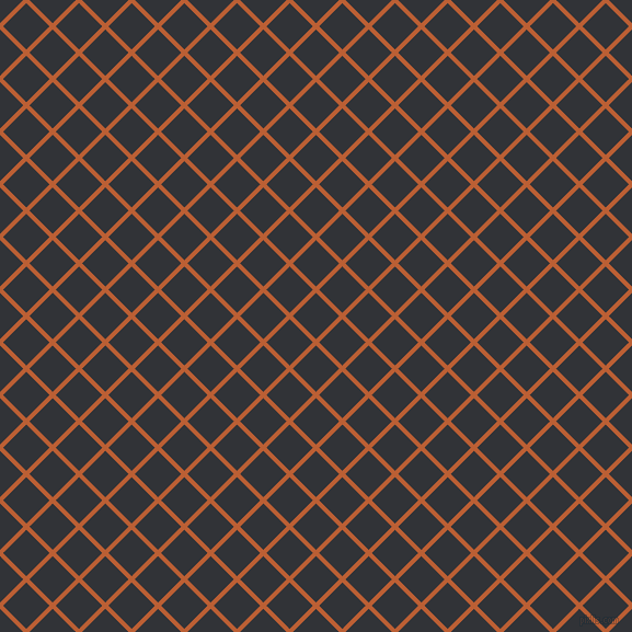 45/135 degree angle diagonal checkered chequered lines, 4 pixel line width, 30 pixel square size, Smoke Tree and Ebony plaid checkered seamless tileable