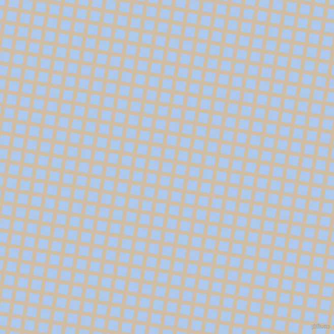 81/171 degree angle diagonal checkered chequered lines, 8 pixel lines width, 19 pixel square size, Soft Amber and Tropical Blue plaid checkered seamless tileable