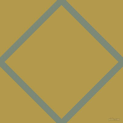 45/135 degree angle diagonal checkered chequered lines, 21 pixel lines width, 264 pixel square size, Spanish Green and Husk plaid checkered seamless tileable