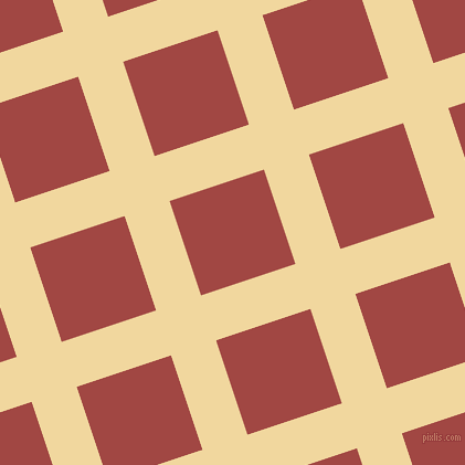 18/108 degree angle diagonal checkered chequered lines, 43 pixel line width, 90 pixel square size, Splash and Roof Terracotta plaid checkered seamless tileable