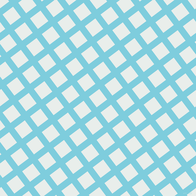 37/127 degree angle diagonal checkered chequered lines, 27 pixel line width, 55 pixel square size, Spray and Lily White plaid checkered seamless tileable