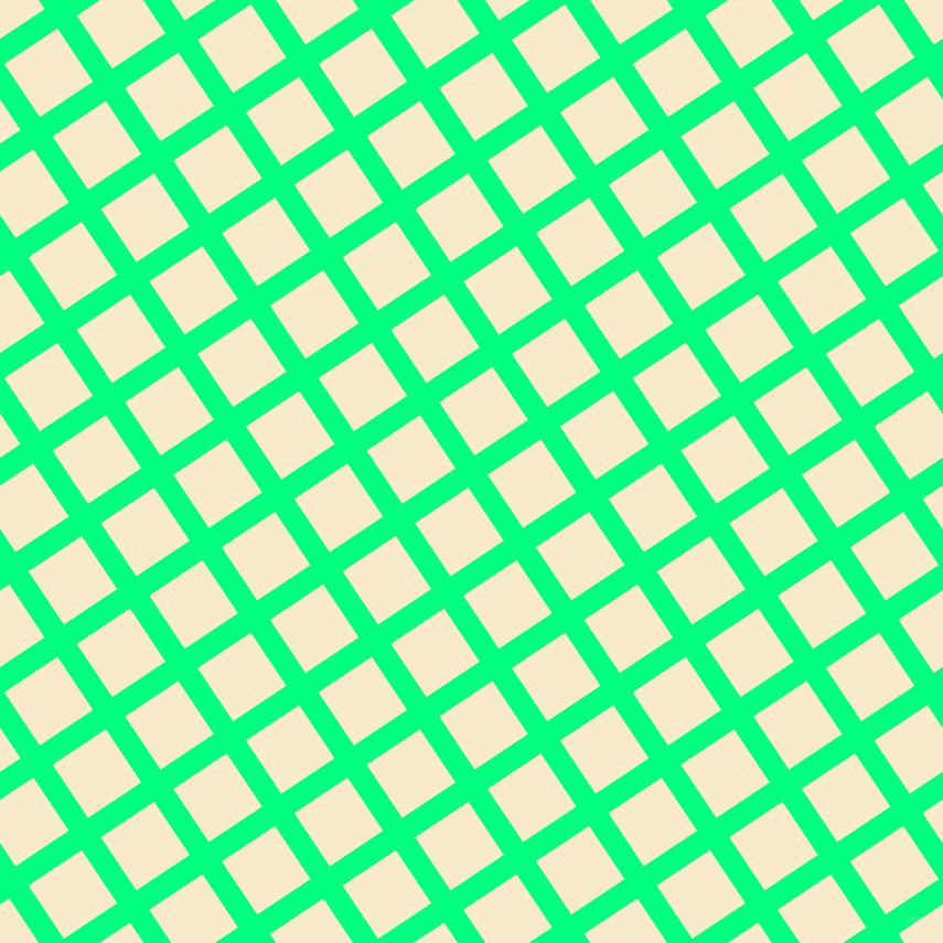 34/124 degree angle diagonal checkered chequered lines, 21 pixel line width, 58 pixel square size, Spring Green and Gin Fizz plaid checkered seamless tileable
