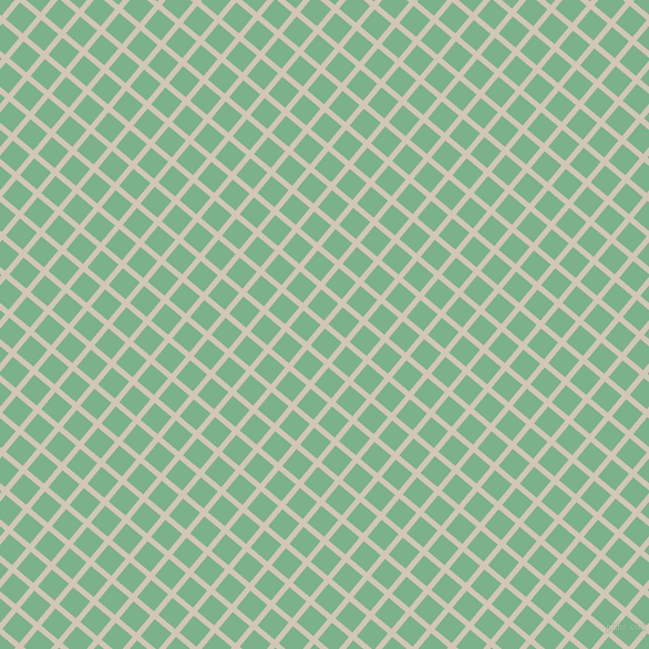 50/140 degree angle diagonal checkered chequered lines, 5 pixel line width, 20 pixel square size, Stark White and Bay Leaf plaid checkered seamless tileable