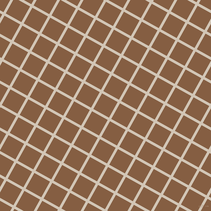 61/151 degree angle diagonal checkered chequered lines, 9 pixel lines width, 62 pixel square size, Stark White and Dark Wood plaid checkered seamless tileable