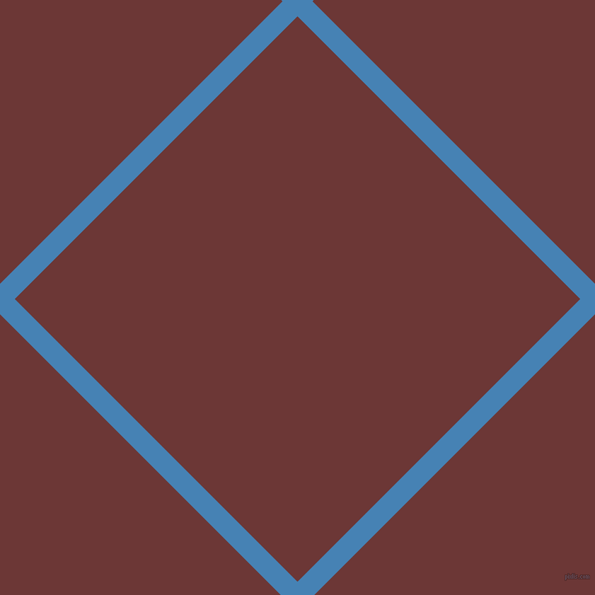45/135 degree angle diagonal checkered chequered lines, 30 pixel line width, 565 pixel square size, Steel Blue and Sanguine Brown plaid checkered seamless tileable