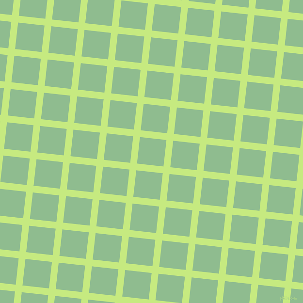84/174 degree angle diagonal checkered chequered lines, 14 pixel lines width, 55 pixel square size, Sulu and Dark Sea Green plaid checkered seamless tileable