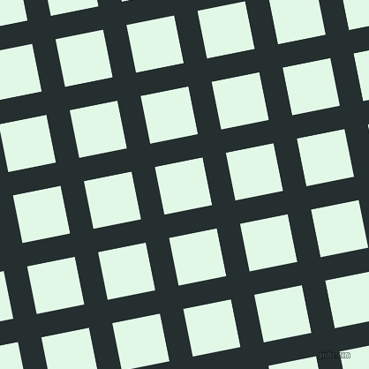 11/101 degree angle diagonal checkered chequered lines, 27 pixel lines width, 55 pixel square size, Swamp and Cosmic Latte plaid checkered seamless tileable