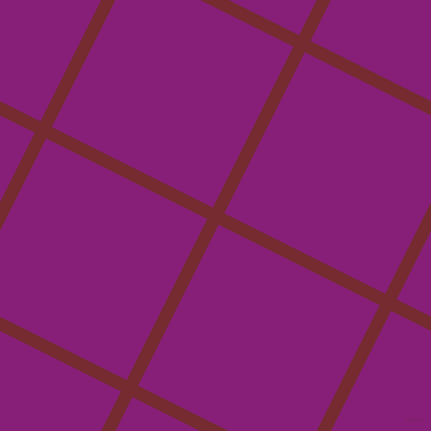 63/153 degree angle diagonal checkered chequered lines, 26 pixel lines width, 368 pixel square size, Tamarillo and Dark Purple plaid checkered seamless tileable