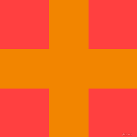 checkered chequered horizontal vertical lines, 137 pixel line width, 335 pixel square size, Tangerine and Coral Red plaid checkered seamless tileable