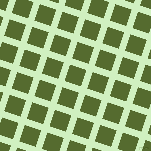 72/162 degree angle diagonal checkered chequered lines, 23 pixel lines width, 60 pixel square size, Tea Green and Dark Olive Green plaid checkered seamless tileable