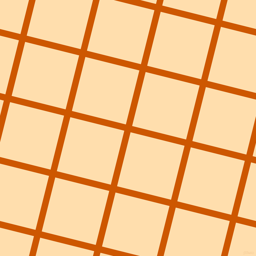 76/166 degree angle diagonal checkered chequered lines, 22 pixel line width, 190 pixel square size, Tenne Tawny and Navajo White plaid checkered seamless tileable