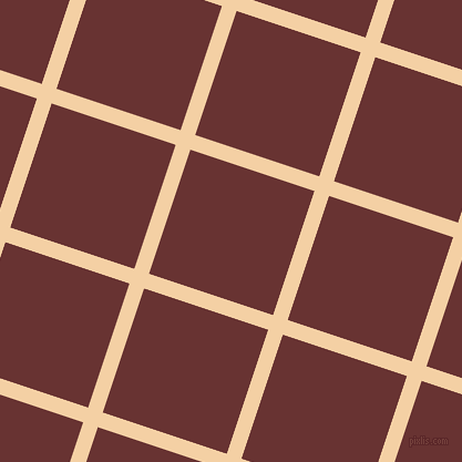 72/162 degree angle diagonal checkered chequered lines, 14 pixel lines width, 118 pixel square size, Tequila and Persian Plum plaid checkered seamless tileable