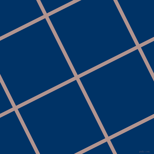 27/117 degree angle diagonal checkered chequered lines, 12 pixel line width, 218 pixel square size, Thatch and Prussian Blue plaid checkered seamless tileable