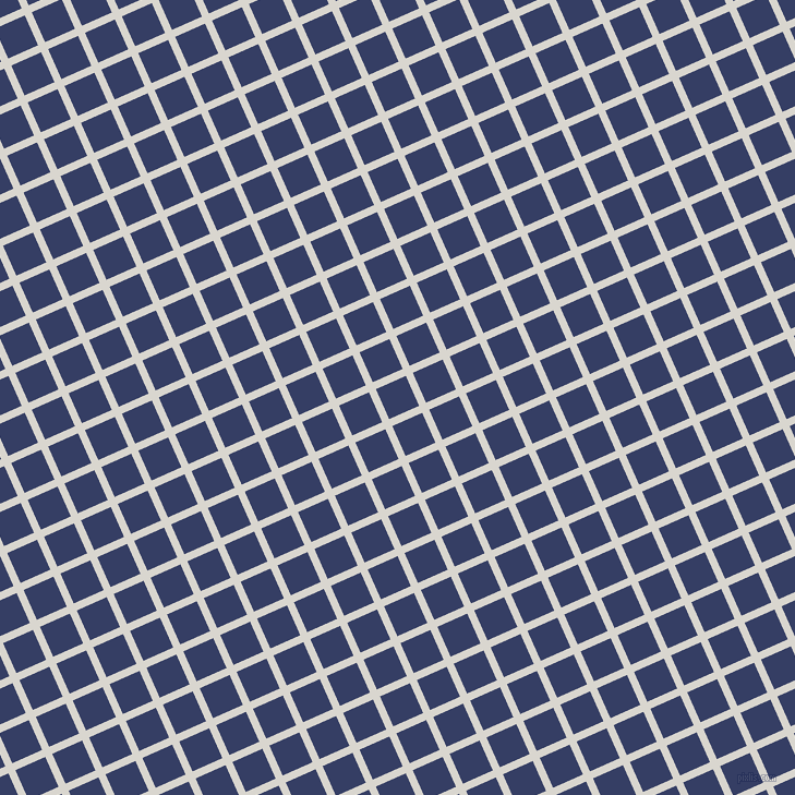 24/114 degree angle diagonal checkered chequered lines, 7 pixel lines width, 30 pixel square size, Timberwolf and Bay Of Many plaid checkered seamless tileable