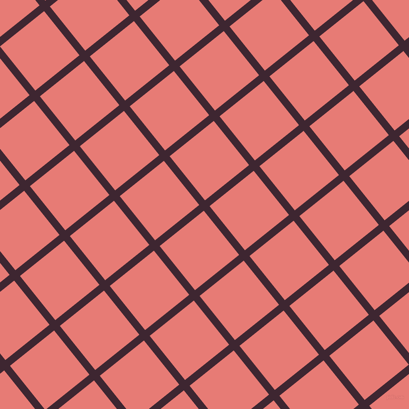 39/129 degree angle diagonal checkered chequered lines, 15 pixel lines width, 115 pixel square size, Toledo and Geraldine plaid checkered seamless tileable