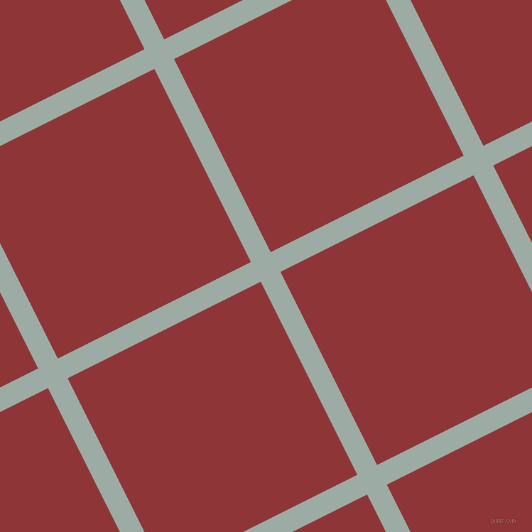 27/117 degree angle diagonal checkered chequered lines, 31 pixel lines width, 304 pixel square size, Tower Grey and Well Read plaid checkered seamless tileable