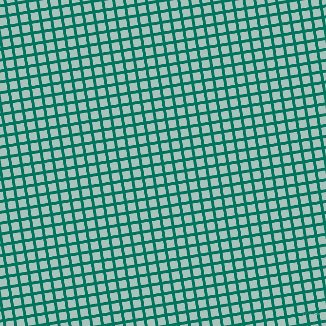 9/99 degree angle diagonal checkered chequered lines, 6 pixel lines width, 16 pixel square size, Tropical Rain Forest and Opal plaid checkered seamless tileable