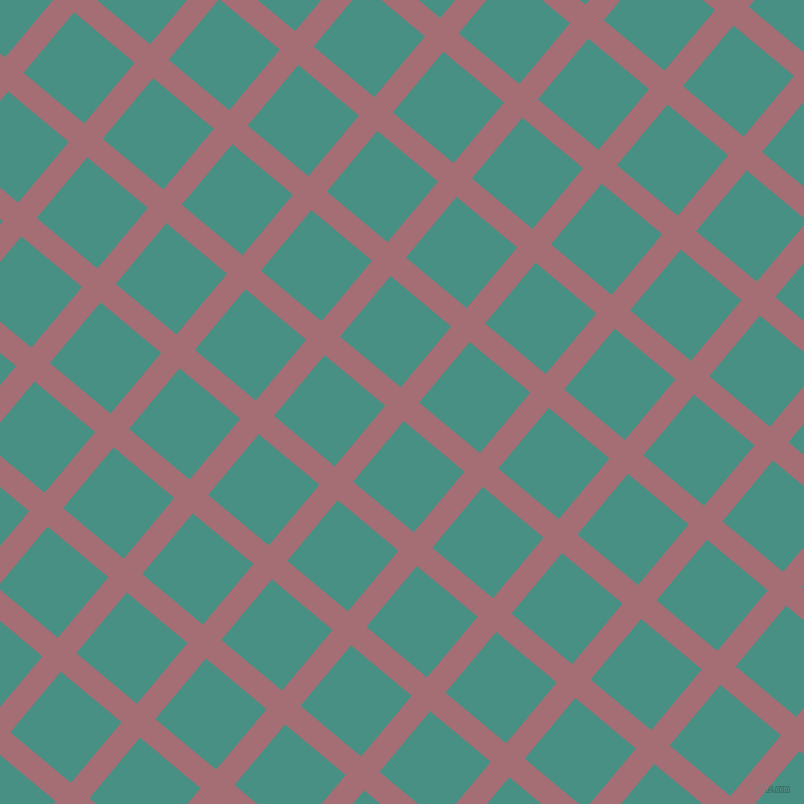50/140 degree angle diagonal checkered chequered lines, 24 pixel line width, 79 pixel square size, Turkish Rose and Lochinvar plaid checkered seamless tileable