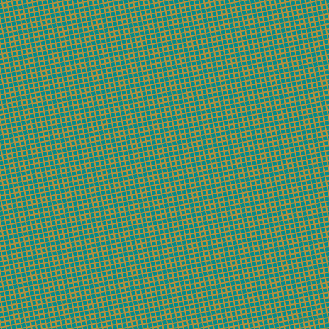 11/101 degree angle diagonal checkered chequered lines, 2 pixel lines width, 5 pixel square size, Turmeric and Dark Cyan plaid checkered seamless tileable