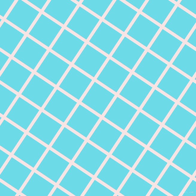 56/146 degree angle diagonal checkered chequered lines, 11 pixel lines width, 80 pixel square size, Tutu and Turquoise Blue plaid checkered seamless tileable