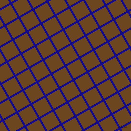 30/120 degree angle diagonal checkered chequered lines, 8 pixel lines width, 60 pixel square size, Ultramarine and Antique Brass plaid checkered seamless tileable