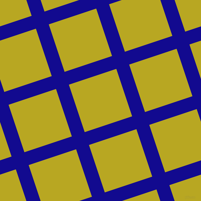 18/108 degree angle diagonal checkered chequered lines, 47 pixel line width, 174 pixel square size, Ultramarine and Earls Green plaid checkered seamless tileable