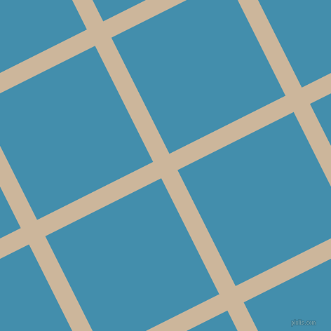 27/117 degree angle diagonal checkered chequered lines, 26 pixel lines width, 185 pixel square size, Vanilla and Boston Blue plaid checkered seamless tileable