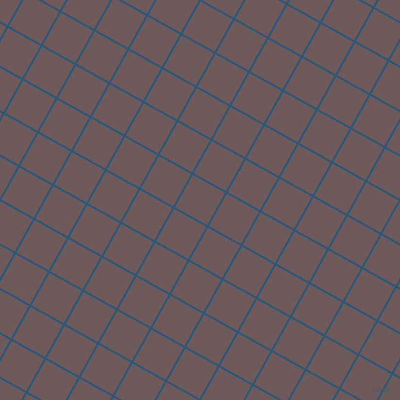 61/151 degree angle diagonal checkered chequered lines, 4 pixel lines width, 76 pixel square size, Venice Blue and Falcon plaid checkered seamless tileable