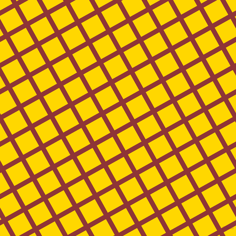 29/119 degree angle diagonal checkered chequered lines, 15 pixel lines width, 58 pixel square size, Well Read and Gold plaid checkered seamless tileable