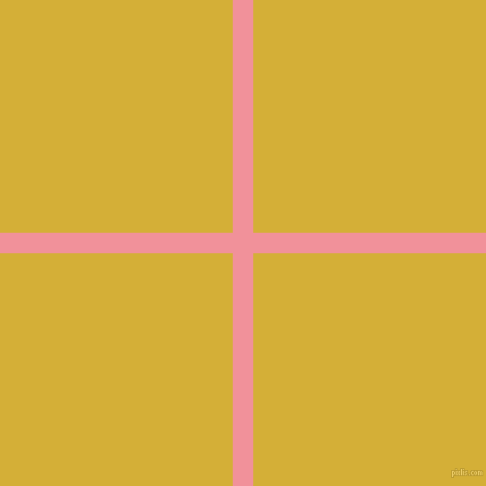 checkered chequered horizontal vertical lines, 23 pixel line width, 522 pixel square size, Wewak and Metallic Gold plaid checkered seamless tileable