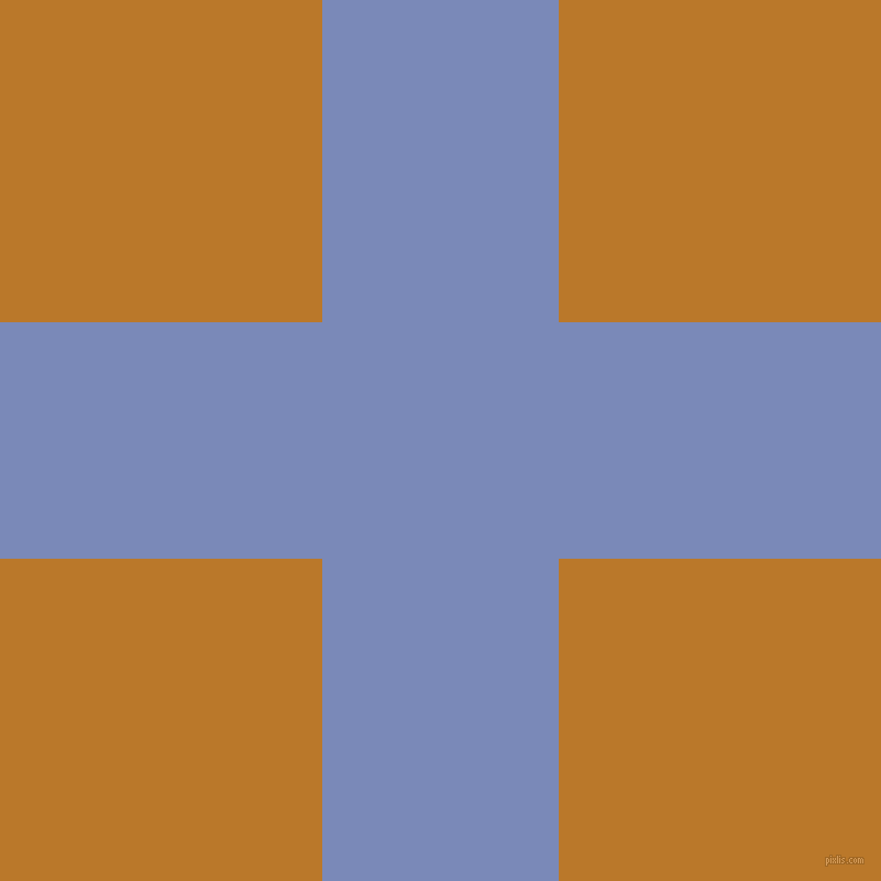 checkered chequered horizontal vertical lines, 215 pixel lines width, 586 pixel square size, Wild Blue Yonder and Pirate Gold plaid checkered seamless tileable