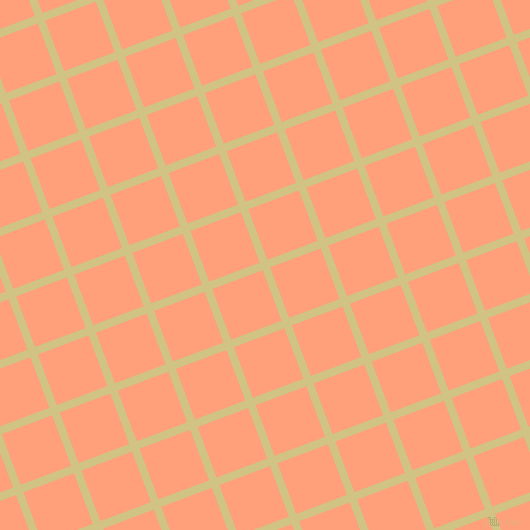 21/111 degree angle diagonal checkered chequered lines, 8 pixel lines width, 54 pixel square size, Winter Hazel and Light Salmon plaid checkered seamless tileable